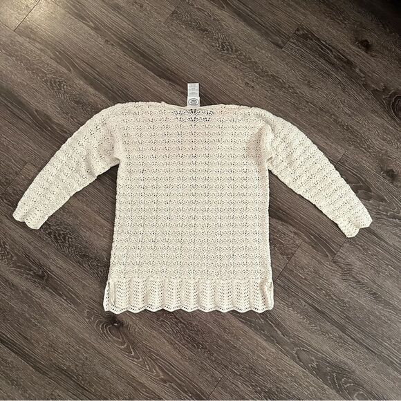 Laura Ashley Vintage Crochet Knit Sweater - Picture 8 of 8